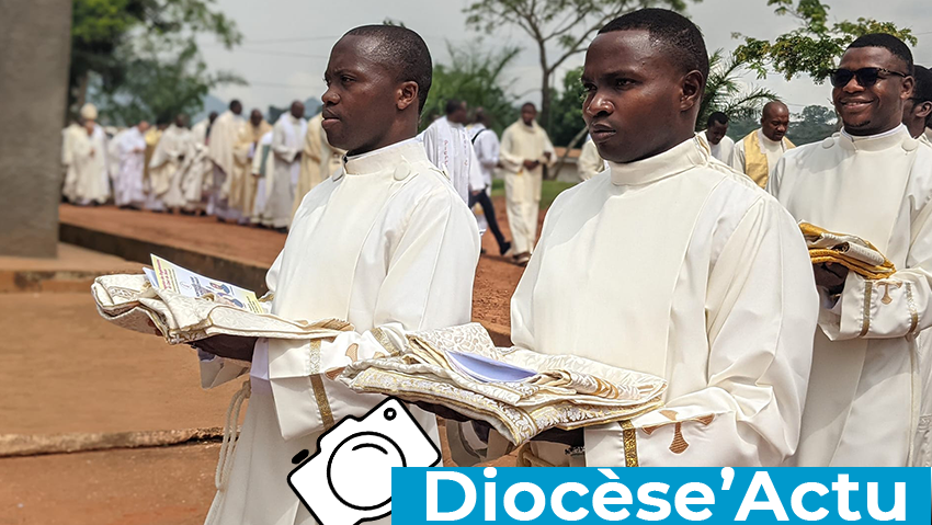 Ordination de trois diacres à Ngoya